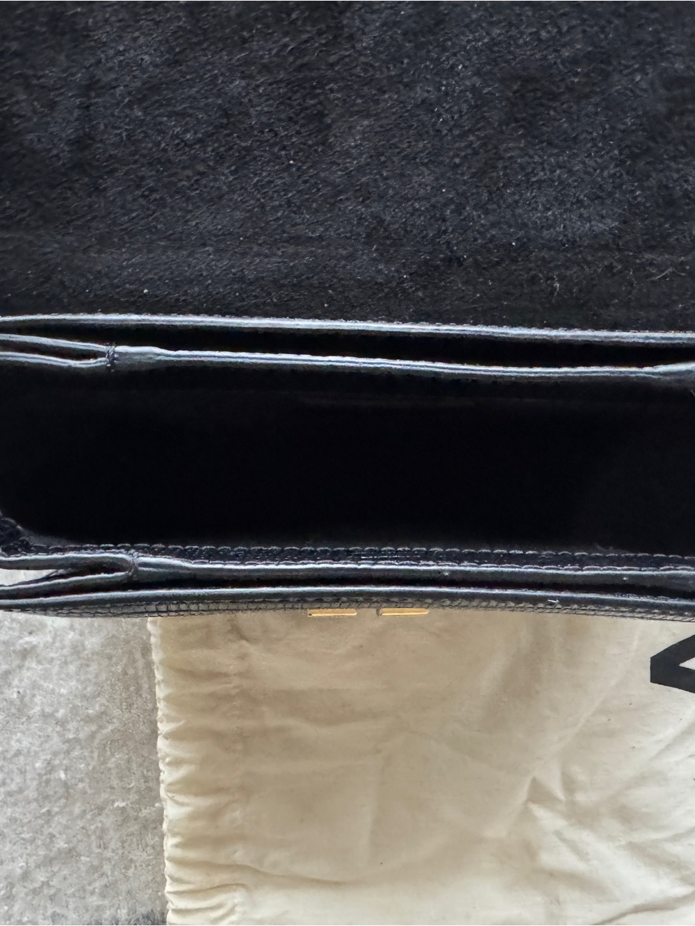 A.P.C. Grace Mini Bag Black Embossed Lizard - Picture 6 of 7